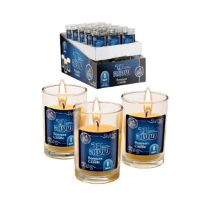 Ner Mitzvah 1 Day Beeswax Yahrzeit Candle